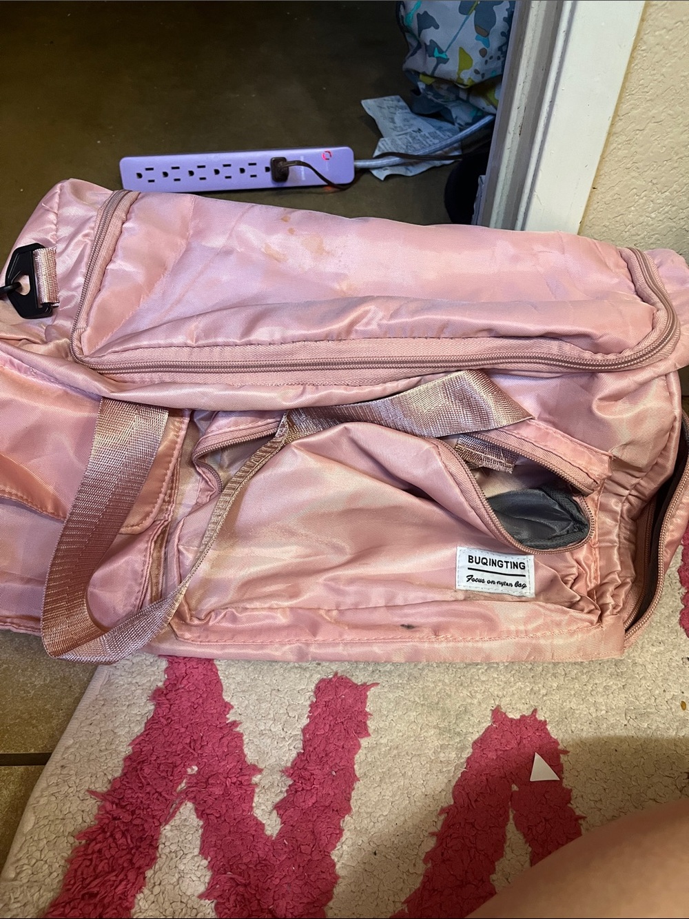Pink Travel Duffel Bag